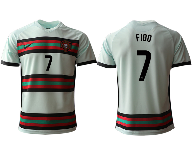 Men 2021 European Cup Portugal away aaa version grey #7 Soccer Jersey1->portugal jersey->Soccer Country Jersey